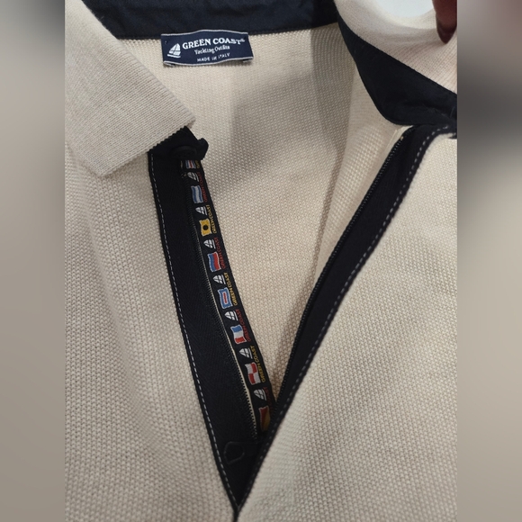 NWT Geen Coast Mens Pullover Sweater MADE IN ITALY Sz 54 - Picture 9 of 14